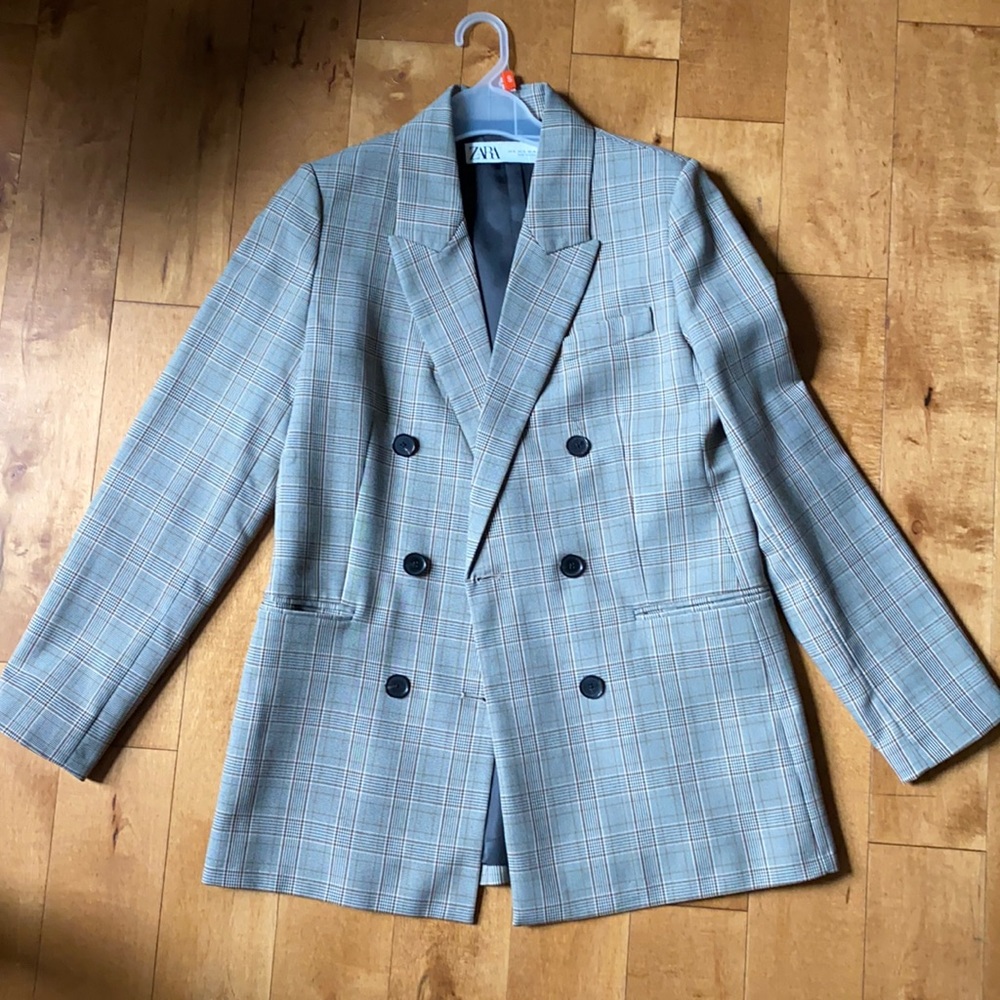 Zara - Plaid Blazer